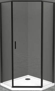 Душевой уголок BelBagno Uno 90см чёрный UNO-195-P-1-90-C-NERO